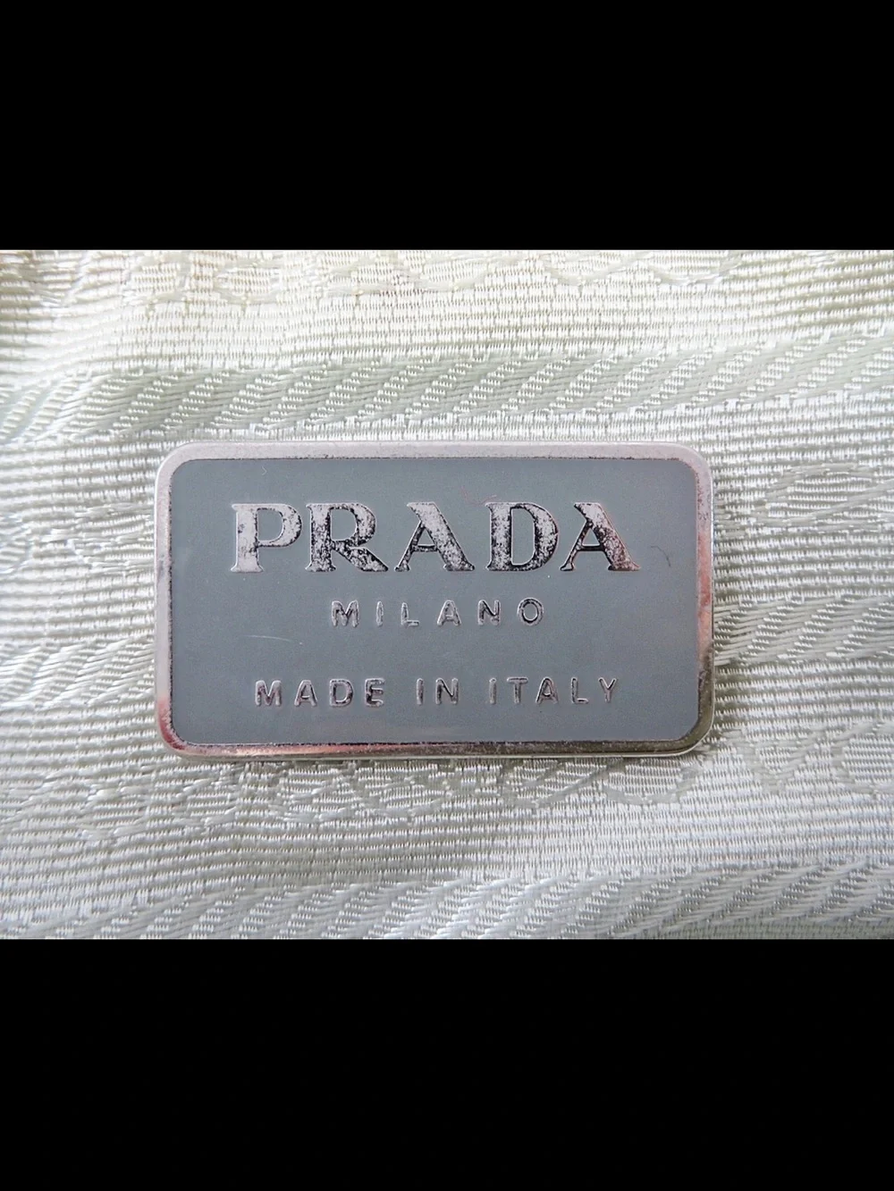 Prada Pink Nylon Crossbody with Cream Strap